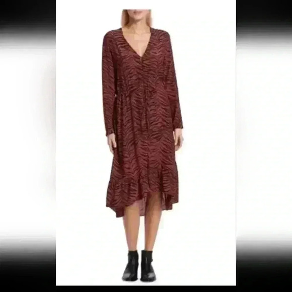Rails Womens Brown Jade Tiger-Print Dress L - Picture 1 of 15